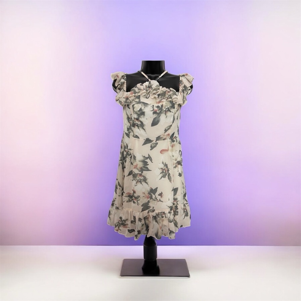 Floral Ruffle Mini Dress